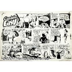Walt Scott - Captain Easy Sunday Comic Strip Original Art, dated 4-27-47 (NEA, 1947).