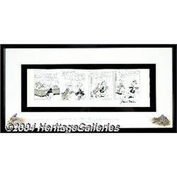 Al Taliaferro - Donald Duck Daily Comic Strip Original Art, dated 11-1-62 (Walt Disney Productions, 