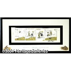 Al Taliaferro - Donald Duck Daily Comic Strip Original Art, dated 2-21-66 (King Features Syndicate, 