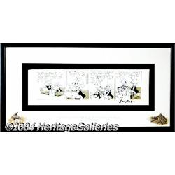 Al Taliaferro - Donald Duck Daily Comic Strip Original Art, dated 12-27-66 (King Features Syndicate,