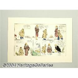 Charles Voight - Betty Sunday Comic Strip (Hand Colored), dated 12-8-29 Original Art (New York Tribu