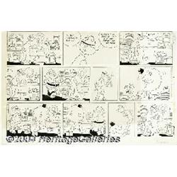 Mort Walker - Beetle Bailey Sunday Comic Strip Original Art, dated 12-22-68 (King Features Syndicate