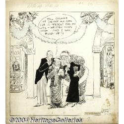 Gaar Williams - Wotta Life Wotta Life Daily Comic Strip Original Art, dated 12-20-33 (Chicago Tribun