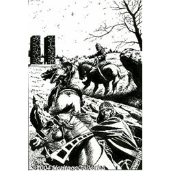 Dan Adkins - The Avengers #100 (British Edition) Cover Original Art (1975).