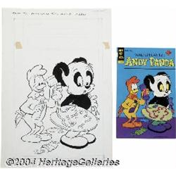Pete Alvarado (attributed) - Andy Panda #14 Cover Original Art (Gold Key, 1976).