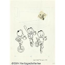 Pete Alvarado (attributed) - Walt Disney Comics and Stories Digest Cover Original Art Cover (Gold Ke