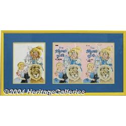 Artcraft Studios - The Wizard of Oz Coloring Book Cover Original Art (Saalfield, circa 1970s).