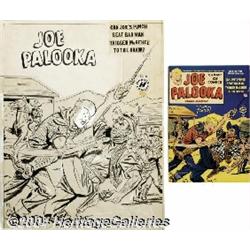 Al Avison - Joe Palooka #54 Cover Original Art (Harvey, 1951).