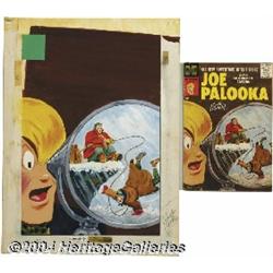 Al Avison - Joe Palooka #96 Cover Original Art (Harvey, 1956).