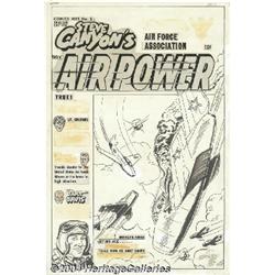 Al Avison (attributed) - Harvey Comics Hits #52 Steve Canyon Cover Original Art Cover (Harvey. 1951)