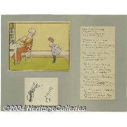Lewis Baumer - Children's Book Original Illustrations and Hand-Written Text (undated).