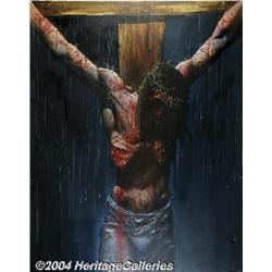 Simon Bisley - Crucifixion Scene Original Art Paintings (undated).