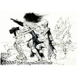 Simon Bisley - Heavy Metal F.A.K.K.2 Pin Up Original Art (undated).