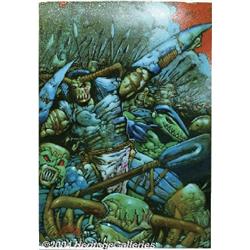 Kevin Eastman and Simon Bisley - Melting Pot Original Art (Kitchen Sink, 1994).