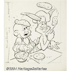 Western Publishing Staff Artist - Bugs Bunny Cover Original Art (Western Publishing, 1960s).