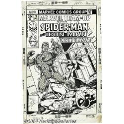 John Byrne and Bob Layton - Marvel Team-Up #72 Cover Original Art (Marvel, 1978).