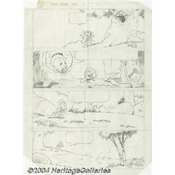 Del Connell - Walt Disney Showcase #37 Jiminy Cricket and Tinker Bell Preliminary Pages Original Art