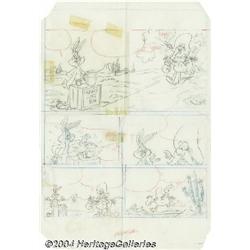 Del Connell - Yosemite Sam and Bugs Bunny #10 Preliminary Pages Original Art (Gold Key, 1972).