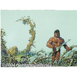 Richard Corben - A Feast Unknown Cover Original Art (Fokker D-LXIX Press, 1975).