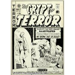 Johnny Craig - The Crypt of Terror #17 Cover Original Art (EC, 1950).