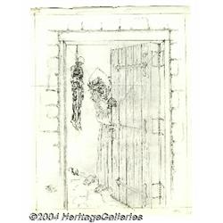 Johnny Craig - Painting Preliminary Sketch (undated).