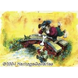 Mel Crawford - Golden Book 1973 Calendar Illustrations Original Art, Group of 21 (Golden Books, 1973