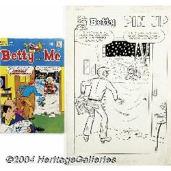 Dan DeCarlo - Betty Pin-Up Original Art (Archie, 1969).