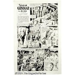 Jayson Disbrow - Valgar Gunnar on Gyro, 3-page Story Original Art (Fantagraphics, 1980).