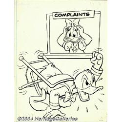 Walt Disney Studios - Donald Duck Comic Cover Original Art (undated).