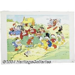 Walt Disney Studios - DuckTales Splash Page Original Art (Disney UK, circa 1990).