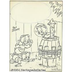 Walt Disney Studios - Huey, Dewey, and Louie Cover Original Art (Walt Disney Productions, 1962).