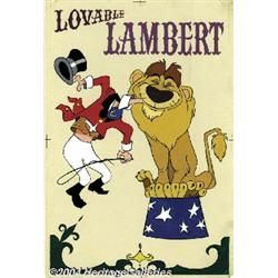 Walt Disney Studios - Loveable Lambert Painting for the Mickey Mouse Club Circus Original Art (Walt 
