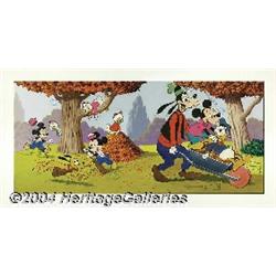 Walt Disney Studios - Mickey Mouse Family Puzzle Original Art (undated).