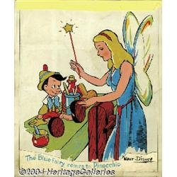 Walt Disney Studios - Pinocchio Painting Original Art (undated).