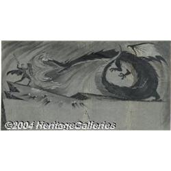 Walt Disney Studios - Sleeping Beauty Children's Book Preliminary Illustration Original Art (circa 1