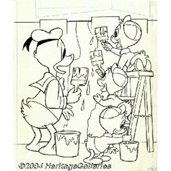 Walt Disney Studios - Walt Disney's Comics and Stories #419 Cover Original Art (Gold Key, 1975).