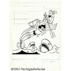 Hy Eisman (attributed) - March of Comics #285 Astro Boy Cover Original Art (K.K. Publications,1966).