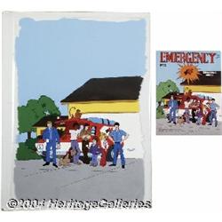 Emergency +4 Coloring Book Original Art (Artcraft, 1974).