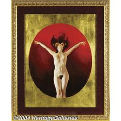 Enrich Torres Prat - Astrological Calendar Original Oil Painting (1981).