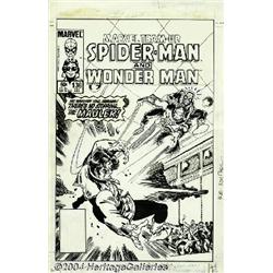 Ron Frenz and Paul Smith - Marvel Team-Up #136 Cover Original Art (Marvel, 1983).