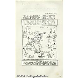 Sal Gentille (attributed) - Ronald McDonald #2 Cover Original Art (Charlton, 1970).