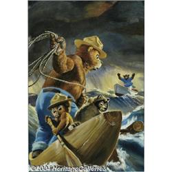 Morris Gollub - Four Color #1119 Smokey the Bear Nature Stories Cover Original Art (Dell, 1960).