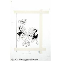 Gold Key Staff Artist - Heckle and Jeckle Cover Original Art (Gold Key, 1970s).