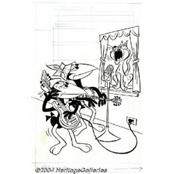 Gold Key Studios - New Terrytoons #15 Cover Original Art (Gold Key, 1972).