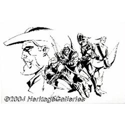 Phil Hester and Ande Parks - Green Arrow Illustration Original Art (2001).