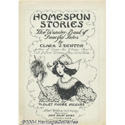 Violet Moore Higgins - Homespun Stories Children's Book Illustration Original Art (Albert Whitman, 1