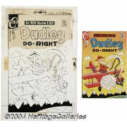 Frank Johnson - Dudley Do-Right #7 Cover Original Art (Charlton, 1971).