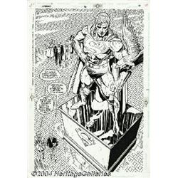 Dan Jurgens and Brett Breeding - Superman #76, page 21 Original Art (DC, 1993).