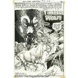 Gil Kane and Tony DeZuniga - All-Star Western #8, "Timber Wolf" Splash page 1 Original Art (DC, 1971