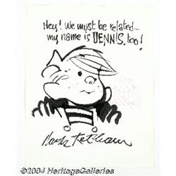 Hank Ketcham - Dennis the Menace Sketch Original Art (undated).